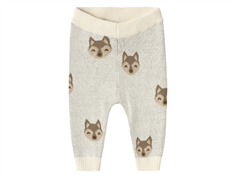 Lil Atelier birch animal motif knit pants